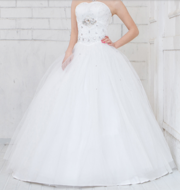 Срочно продам новое красивое пышное белое свадебное платье