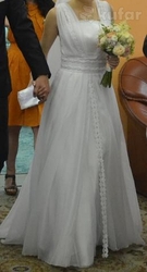 Свадебное платье,  Брест,  б/у,  белое